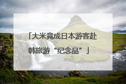 大米竟成日本游客赴韩旅游“纪念品”