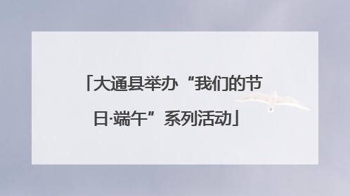 大通县举办“我们的节日·端午”系列活动