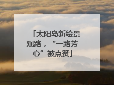 太阳岛新绘景观路，“一路芳心”被点赞