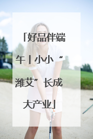 好品伴端午丨小小“潍艾”长成大产业