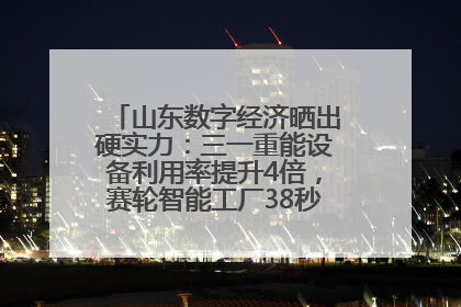 山东数字经济晒出硬实力：三一重能设备利用率提升4倍，赛轮智能工厂38秒生产一条轮胎