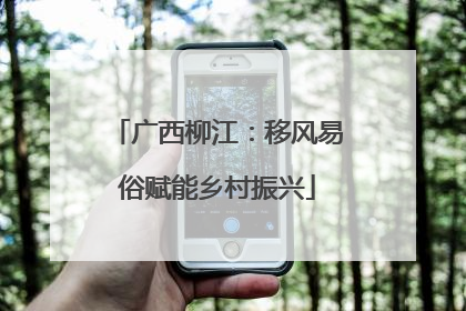 广西柳江：移风易俗赋能乡村振兴