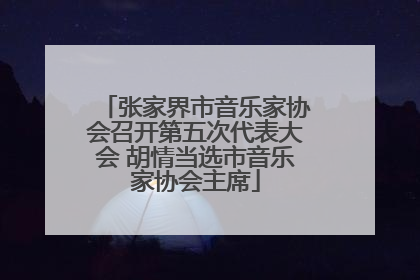 张家界市音乐家协会召开第五次代表大会 胡情当选市音乐家协会主席