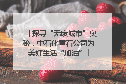 探寻“无废城市”奥秘，中石化黄石公司为美好生活“加油”