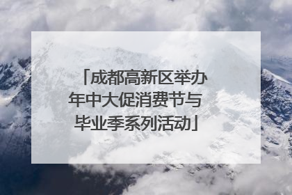 成都高新区举办年中大促消费节与毕业季系列活动