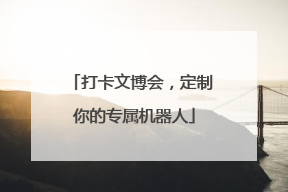 打卡文博会，定制你的专属机器人