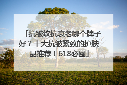 抗皱纹抗衰老哪个牌子好？十大抗皱紧致的护肤品推荐！618必囤