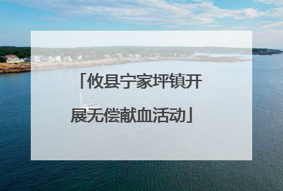 攸县宁家坪镇开展无偿献血活动