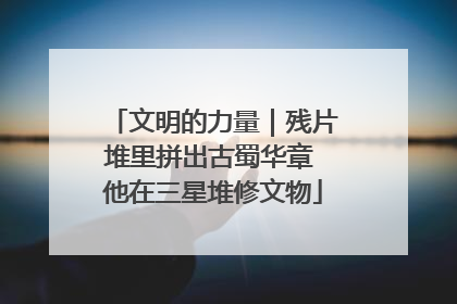 文明的力量｜残片堆里拼出古蜀华章 他在三星堆修文物