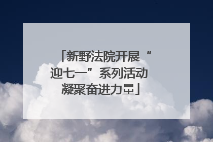 新野法院开展“迎七一”系列活动 凝聚奋进力量