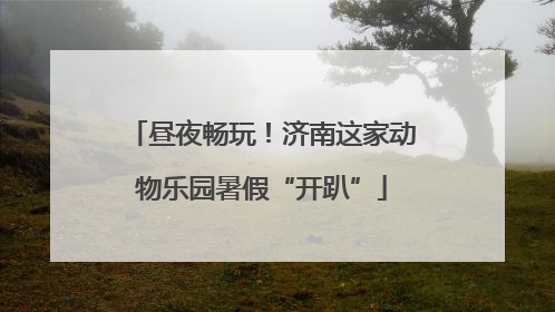 昼夜畅玩！济南这家动物乐园暑假“开趴”