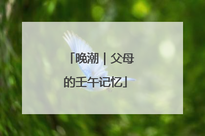 晚潮｜父母的壬午记忆