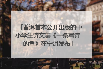 普洱首本公开出版的中小学生诗文集《一条写诗的鱼》在宁洱发布