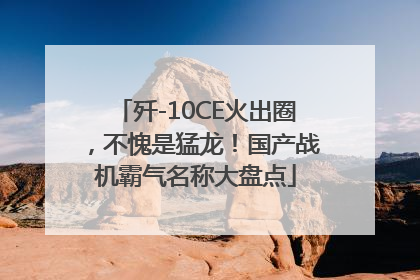 歼-10CE火出圈，不愧是猛龙！国产战机霸气名称大盘点