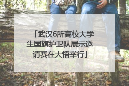 武汉6所高校大学生国旗护卫队展示邀请赛在大悟举行
