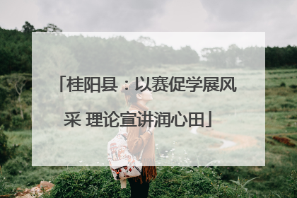 桂阳县：以赛促学展风采 理论宣讲润心田