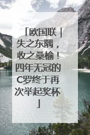 欧国联｜失之东隅，收之桑榆！四年无冠的C罗终于再次举起奖杯