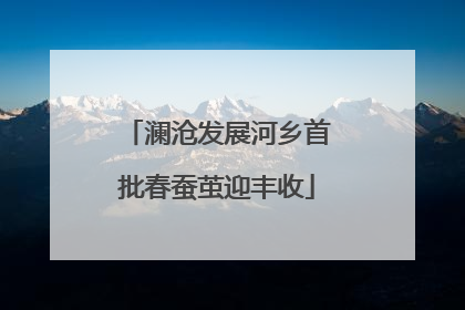 澜沧发展河乡首批春蚕茧迎丰收