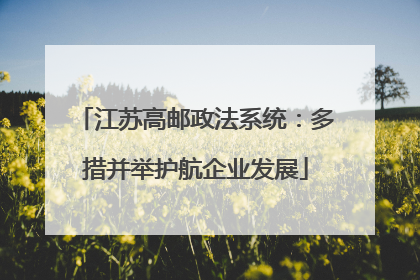 江苏高邮政法系统：多措并举护航企业发展