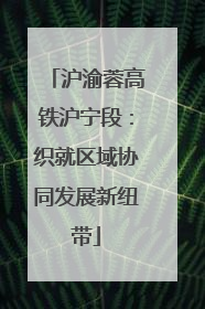 沪渝蓉高铁沪宁段：织就区域协同发展新纽带