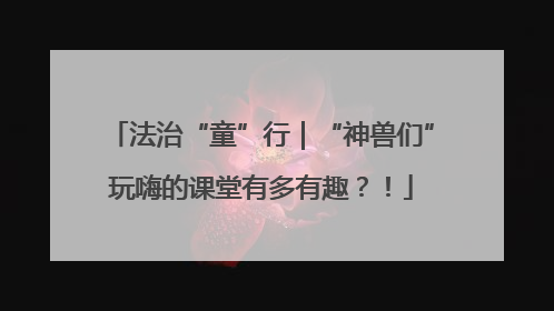 法治“童”行｜“神兽们”玩嗨的课堂有多有趣？！