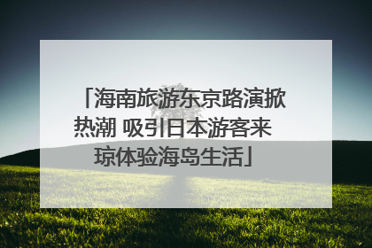海南旅游东京路演掀热潮 吸引日本游客来琼体验海岛生活