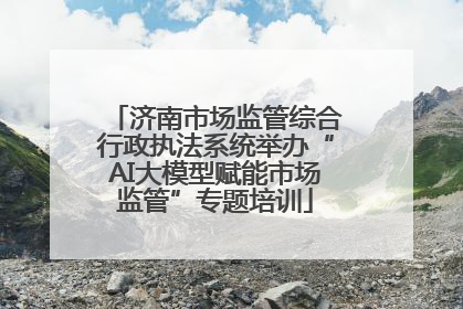 济南市场监管综合行政执法系统举办“AI大模型赋能市场监管”专题培训