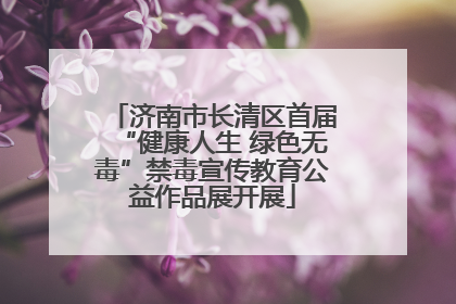 济南市长清区首届“健康人生 绿色无毒”禁毒宣传教育公益作品展开展