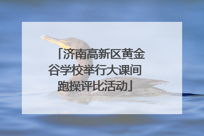 济南高新区黄金谷学校举行大课间跑操评比活动