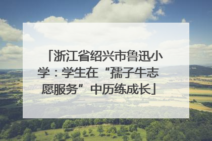 浙江省绍兴市鲁迅小学：学生在“孺子牛志愿服务”中历练成长