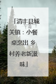 清丰县城关镇：小餐桌烹出 乡村养老新滋味