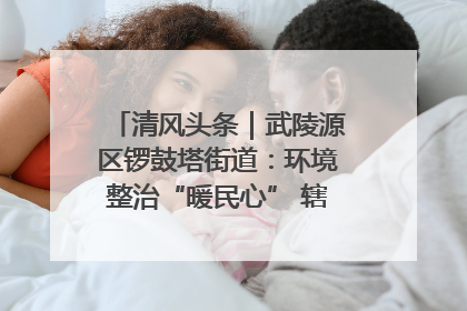 清风头条｜武陵源区锣鼓塔街道：环境整治“暖民心” 辖区面貌“靓”起来