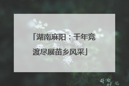 湖南麻阳：千年竞渡尽展苗乡风采