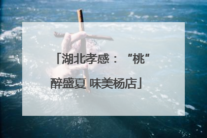 湖北孝感：“桃”醉盛夏 味美杨店