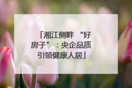 湘江侧畔 “好房子”：央企品质引领健康人居