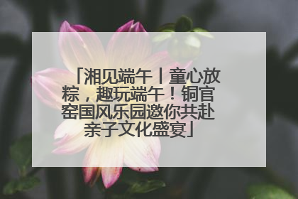 湘见端午丨童心放粽，趣玩端午！铜官窑国风乐园邀你共赴亲子文化盛宴