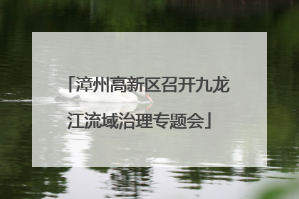 漳州高新区召开九龙江流域治理专题会