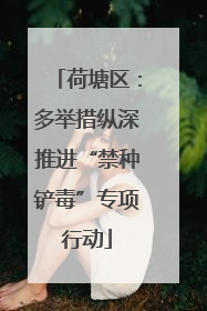 荷塘区：多举措纵深推进“禁种铲毒”专项行动