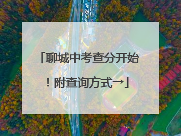 聊城中考查分开始！附查询方式→