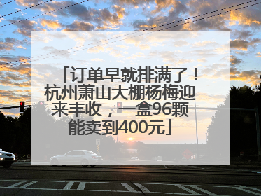 订单早就排满了！杭州萧山大棚杨梅迎来丰收，一盒96颗能卖到400元