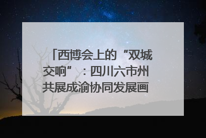 西博会上的“双城交响”：四川六市州共展成渝协同发展画卷｜西博视界