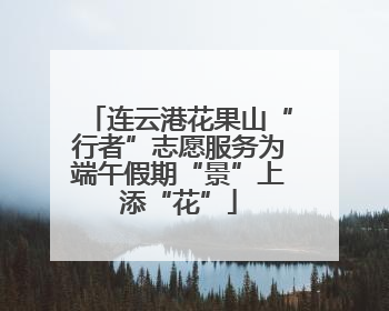 连云港花果山“行者”志愿服务为端午假期“景”上添“花”
