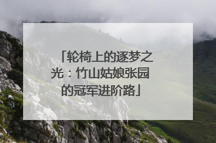 轮椅上的逐梦之光：竹山姑娘张园的冠军进阶路
