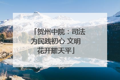 贺州中院：司法为民践初心 文明花开耀天平