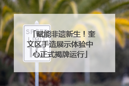 赋能非遗新生！奎文区手造展示体验中心正式揭牌运行