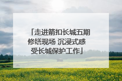 走进箭扣长城五期修缮现场 沉浸式感受长城保护工作