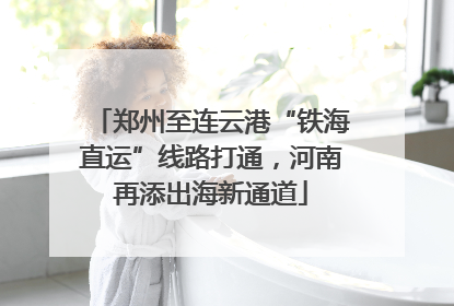 郑州至连云港“铁海直运”线路打通，河南再添出海新通道