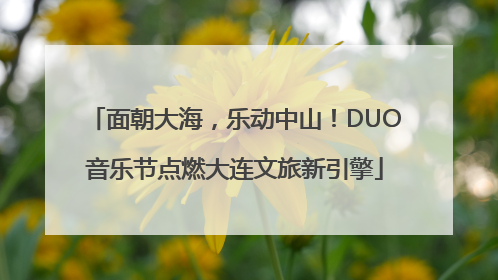 面朝大海，乐动中山！DUO音乐节点燃大连文旅新引擎