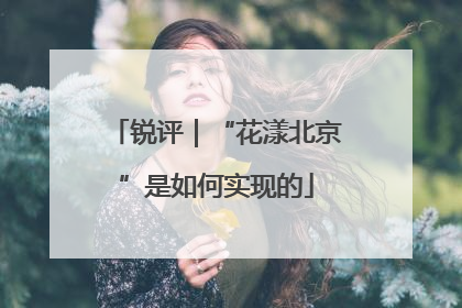 锐评｜“花漾北京”是如何实现的
