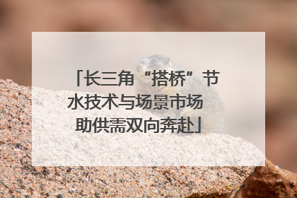 长三角“搭桥”节水技术与场景市场 助供需双向奔赴